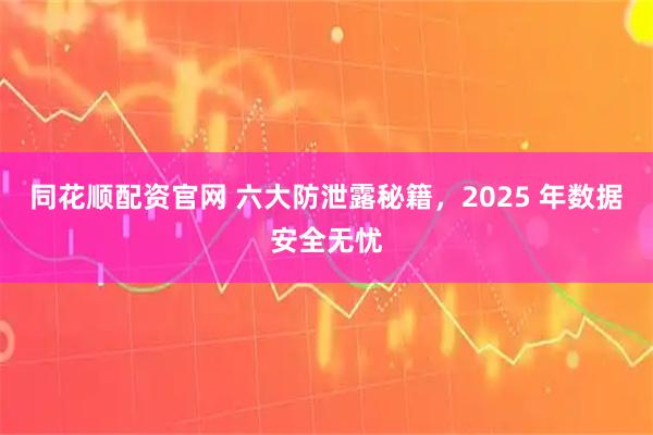 同花顺配资官网 六大防泄露秘籍，2025 年数据安全无忧